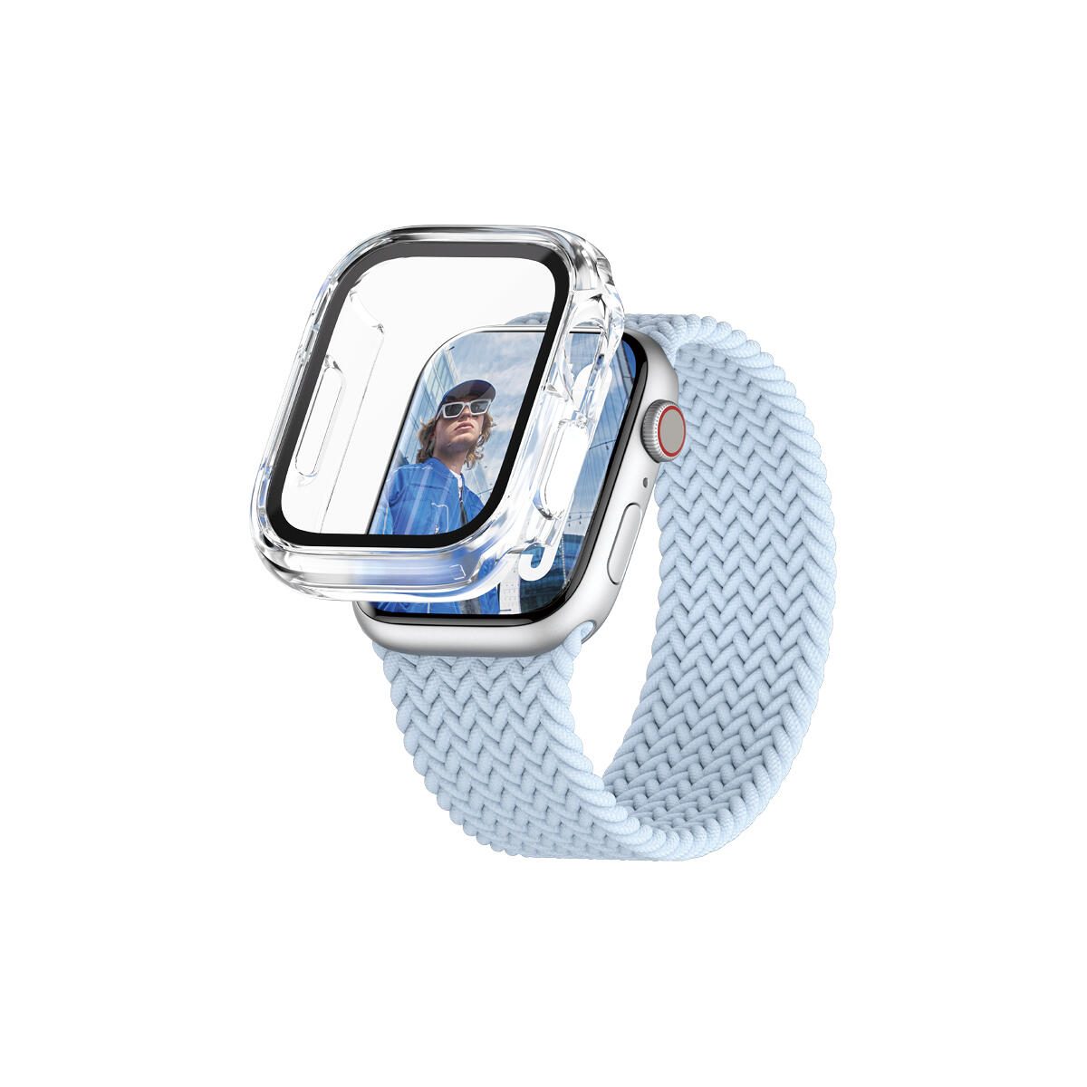 PanzerGlass® Displayschutz Snappie Full Body Transparent für Apple Watch 41mm PanzerGlass® Displayschutz Snappie Full Body Transparent für Apple Watch 41mm